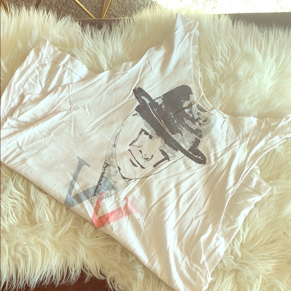 Unique raw hem tank